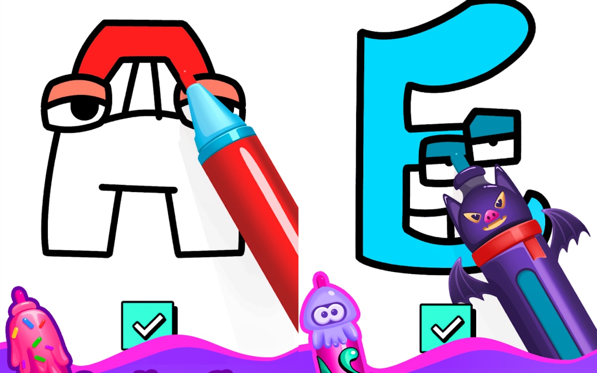 Draw and Color the Alphabet Letters featured game