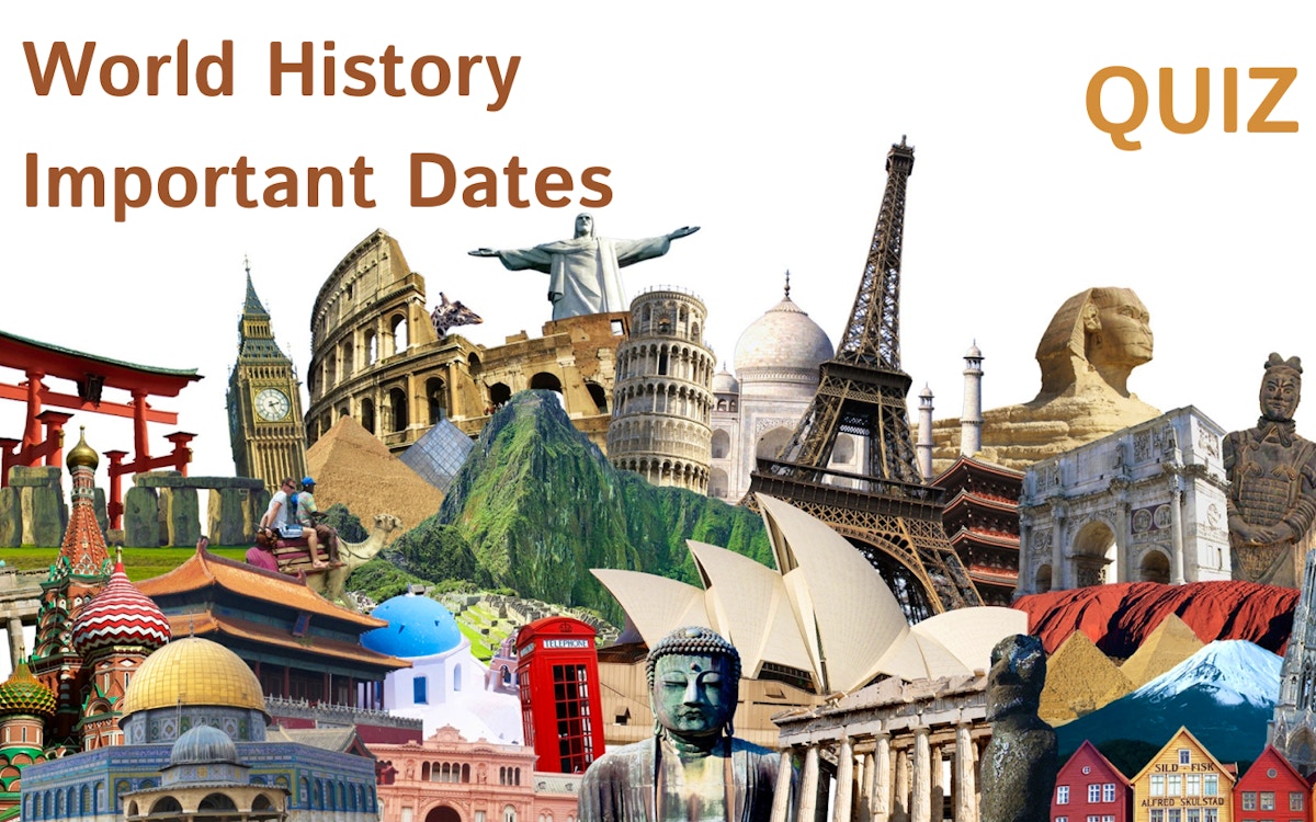 World History Important Dates - Puzzle Game